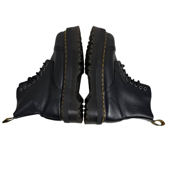 Dr MARTENS Sinclair Milled Nappa Leather Platform Zip Boots Womens 8 + Balsam - Picture 6 of 13